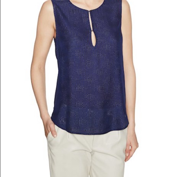 L’AGENCE Embellished Silk Sleeveless Blouse - Picture 1 of 5